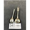 Image 1 : 2 Vintage Sterling Silver Small Spoons