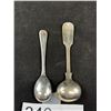 Image 2 : 2 Vintage Sterling Silver Small Spoons