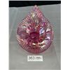 Image 5 : 2 Vintage Cranberry Glass Carnival Glass Dishes