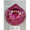 Image 7 : 2 Vintage Cranberry Glass Carnival Glass Dishes