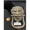 Image 1 : Heavy Brass Lions Head Door Knocker