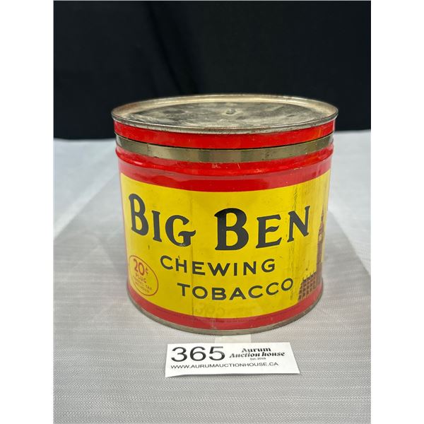 Vintage Big Ben 20 Cent Chewing Tobacco Tin