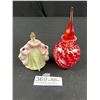 Image 1 : Vintage Royal Doulton Sara and A Glass Perfume Bottle