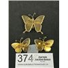 Image 2 : 3 Vintage Butterfly Brooches