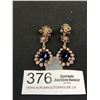 Image 1 : Pair of Vintage Borealis Rhinestone Earrings