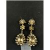 Image 3 : Pair of Vintage Borealis Rhinestone Earrings