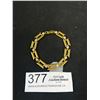 Image 1 : Vintage Gold w/ Clear Stones Link Bracelet