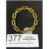 Image 2 : Vintage Gold w/ Clear Stones Link Bracelet