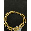 Image 3 : Vintage Gold w/ Clear Stones Link Bracelet