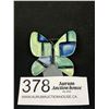 Image 1 : Vintage Enamel Butterfly Brooch Marked HAR