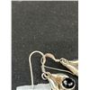 Image 2 : Pair of Sterling Silver w/ Gem Stone Earrings Marked 925