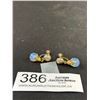 Image 1 : Antique Opaline Glass Drop Earrings
