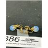 Image 2 : Antique Opaline Glass Drop Earrings