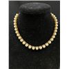 Image 2 : Vintage Claw Set Pearl Necklace Gold Plate Quality