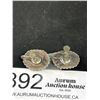 Image 2 : Vintage Sterling Silver - Tested Jasper Navajo Earrings Solid Quality