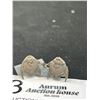 Image 2 : Antique C.1940 Marked Sterling Sunfish Earrings Quality