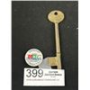Image 1 : 4" Brass Railway Key + Conductors Badge
