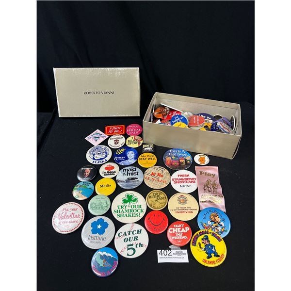 100+ Vintage Pins/Badges