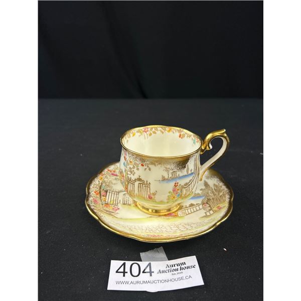 A Superb 1930s Royal Albert Cup + Saucer w/ Jeweling