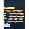Image 3 : Vintage Model Plane Wooden Propellar Lot 11pcs