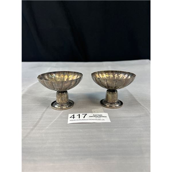 Pair of Art Deco Silver Candlesticks