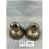 Image 3 : Pair of Art Deco Silver Candlesticks