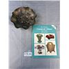Image 1 : A Fabulous Dragons + Rose Pattern Carnival Glass Bowl + Book