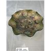 Image 2 : A Fabulous Dragons + Rose Pattern Carnival Glass Bowl + Book