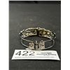 Image 2 : Vintage Silver Tone Hinged Bangle Bracelet