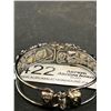 Image 3 : Vintage Silver Tone Hinged Bangle Bracelet