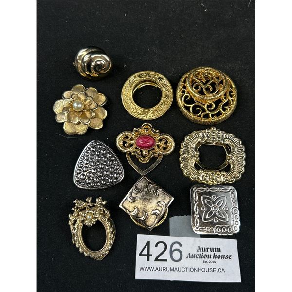 Collection of Vintage Scarf Clips