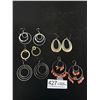 Image 1 : Lot of Silver Hoops + Dangle Earrings, All in Pairs