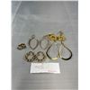 Image 1 : Many Pairs of Gold Plated Hoops and Dangle Earrings