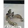 Image 3 : Unusual Hand Crafted Silver Open Cuff Bangle