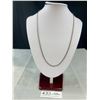 Image 1 : Solid Sterling Silver Chain Tested Extra Length 23.5" Marked Sterling