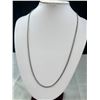 Image 2 : Solid Sterling Silver Chain Tested Extra Length 23.5" Marked Sterling
