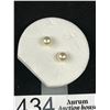 Image 3 : Pair of 14K Gold (Tested) w/ Genuine Pearls Earrings