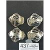 Image 2 : Antique Art Deco 1920s Silver Shoe Clips and Matching Dress Clips
