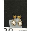 Image 2 : Genuine Opal Vintage Silver Earrings Matching Ring Set