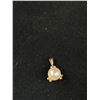 Image 2 : Marked 14K  Gold Genuine Pearl Pendant