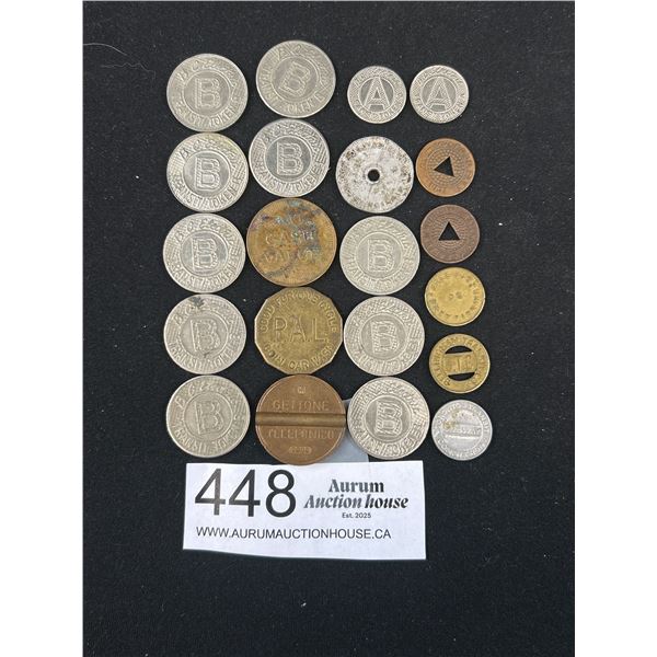 Antique Assorted Token Lot
