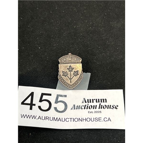 Sterling Silver Enamel Service Pin
