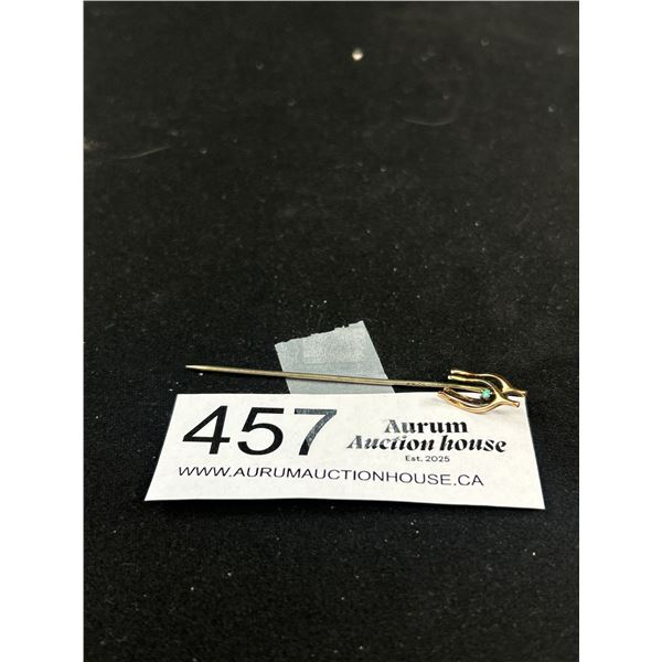 Antique Gold Victorianed Opal Horseshoe Pin, Beauty