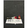 Image 1 : Vintage Gold Rose Stick Pin + Earrings Set