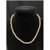 Image 2 : Antique Sterling Hand Knotted Pearl Necklace