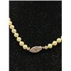 Image 3 : Antique Sterling Hand Knotted Pearl Necklace