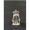 Image 3 : A Large + Heavy Sterling Wishing Well Pendant/Charm