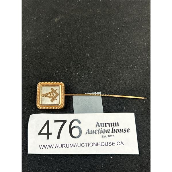 A Victorian 1880-1890 Masonic Stick/Tie Pin (Nice Item)