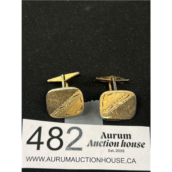 A Quality Pair of 1940s-50s Sterling Cufflinks