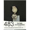 Image 1 : Art Nouveau Silver Opening Rose Pendant